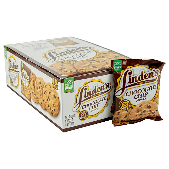 Linden's Chocolate Chip Cookies 18ct