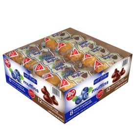 Uncle Wally's Assorted Twin Pack Muffins, Chocolate Chip and Blueberry 20pk