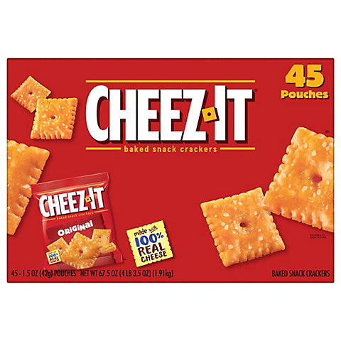 Cheez-It Crackers Individual Pouches, 45ct