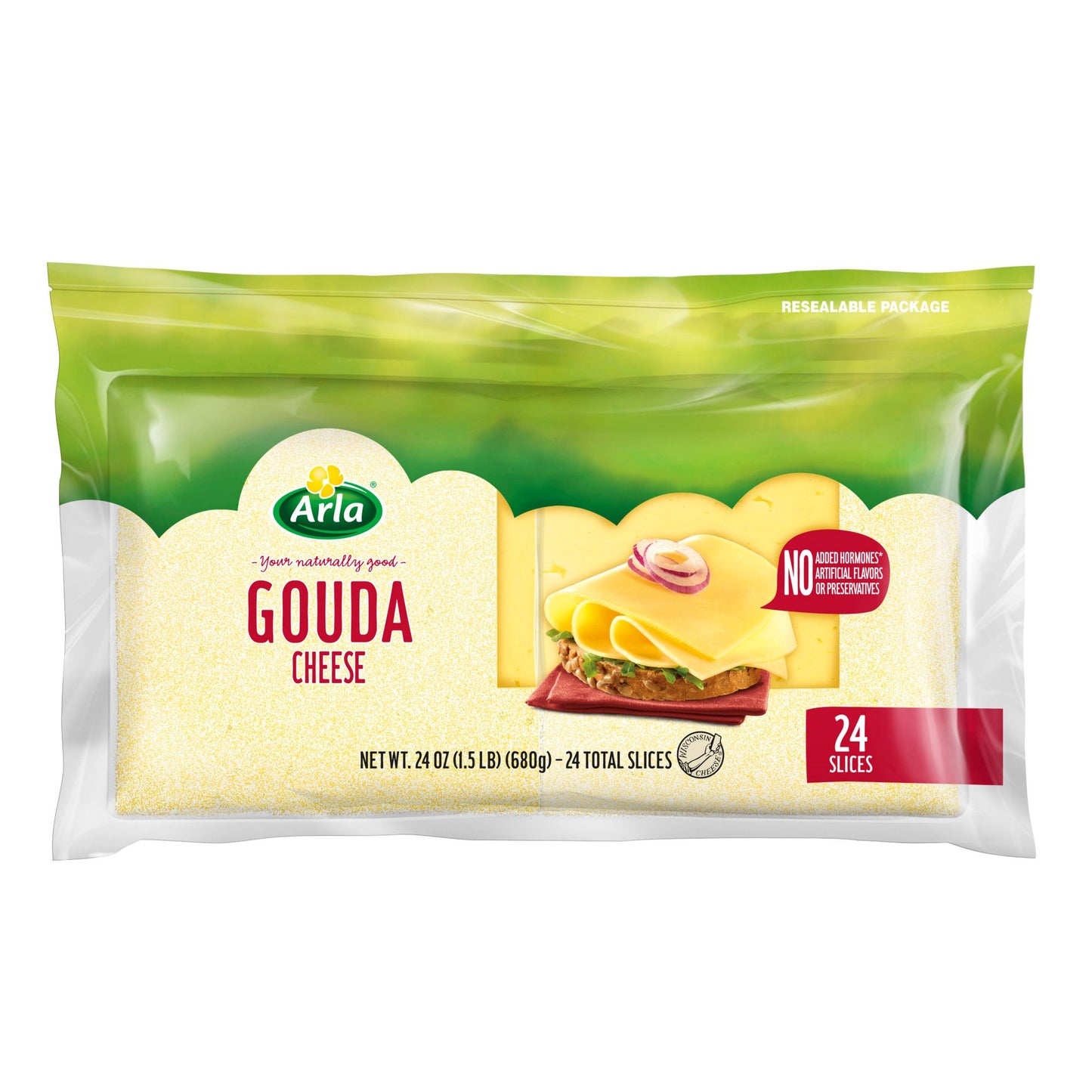 Arla Dofino Gouda Cheese Slices, 24 oz.