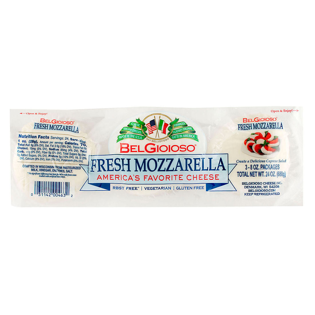 BelGioioso Fresh Mozzarella Cheese 3pk