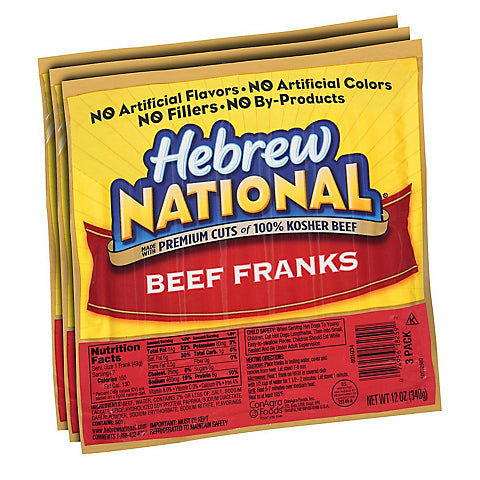 Hebrew National Beef Franks 3pk