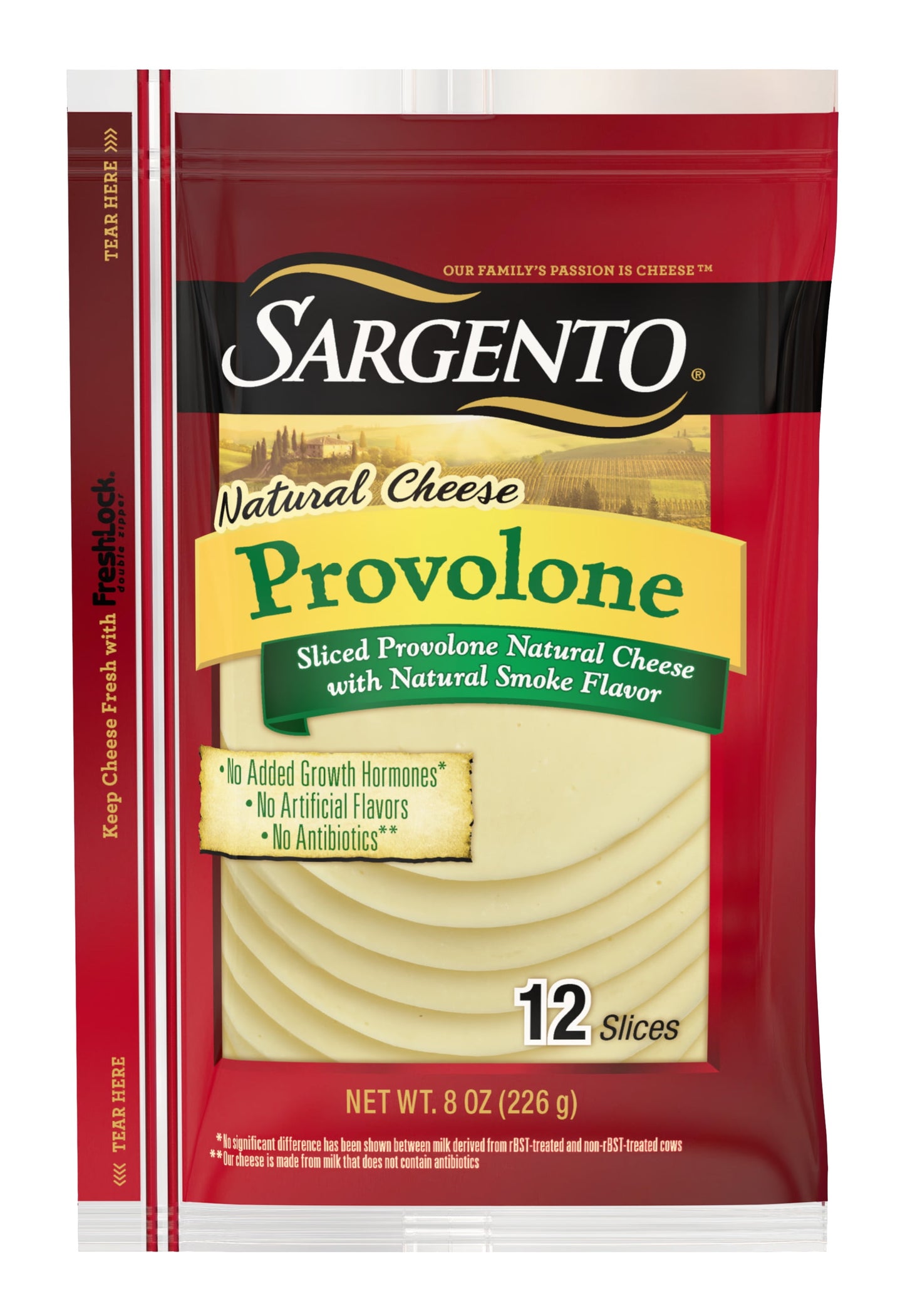 Sargento Natural Smoke Flavor Sliced Provolone Cheese