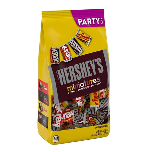 Hershey's, Miniatures Assorted Chocolate Candy Bars, Bulk Party Pack
