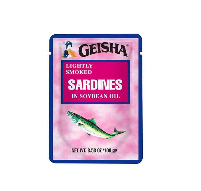 GEISHA Lightly Smoked Sardines in Soybean Oil