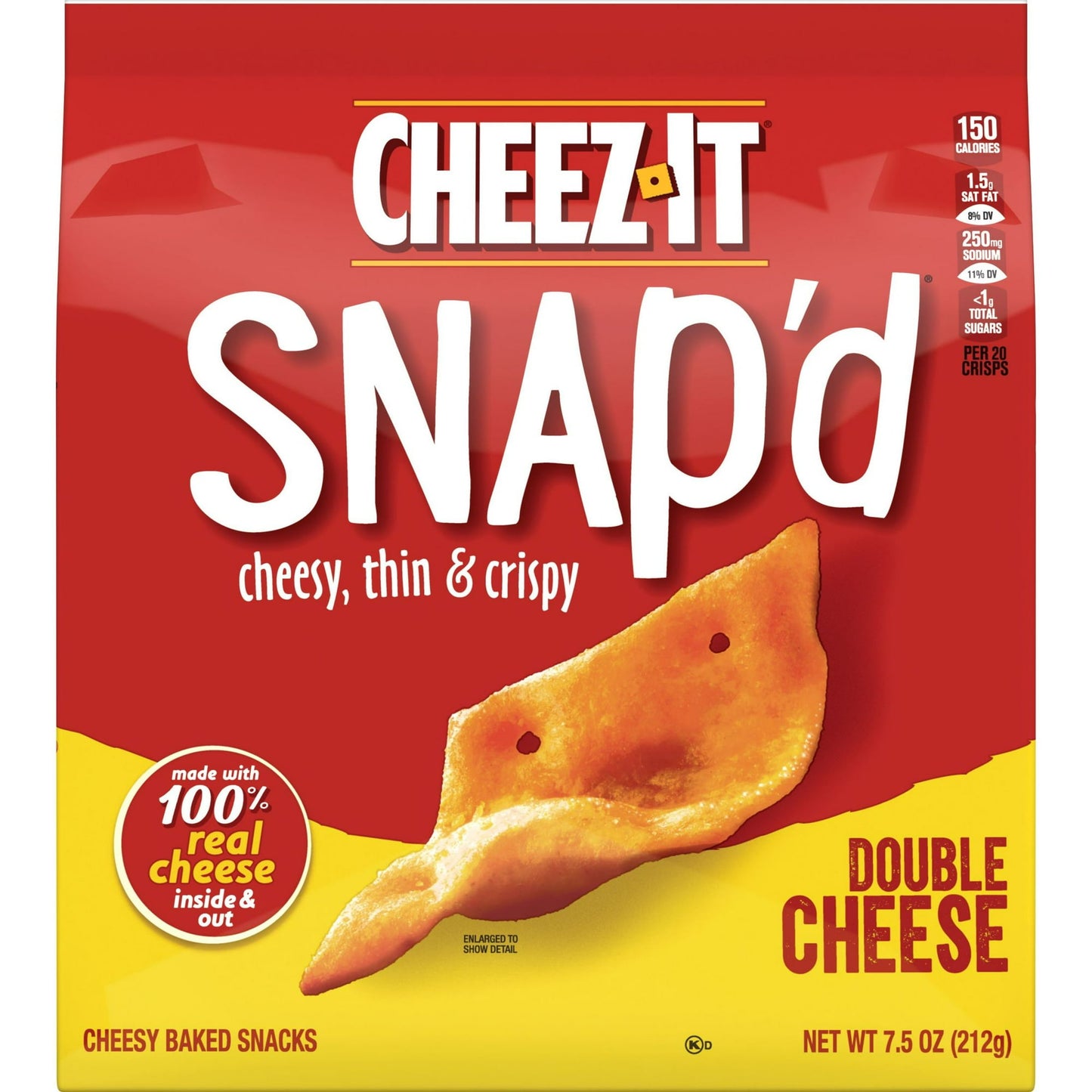 Cheez-It Snap'd Double Cheese Cheese Cracker Chips