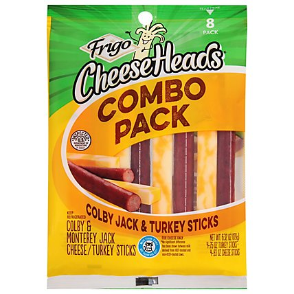 Frigo Cheese Heads Colby Jack Cheese & Turkey Sticks