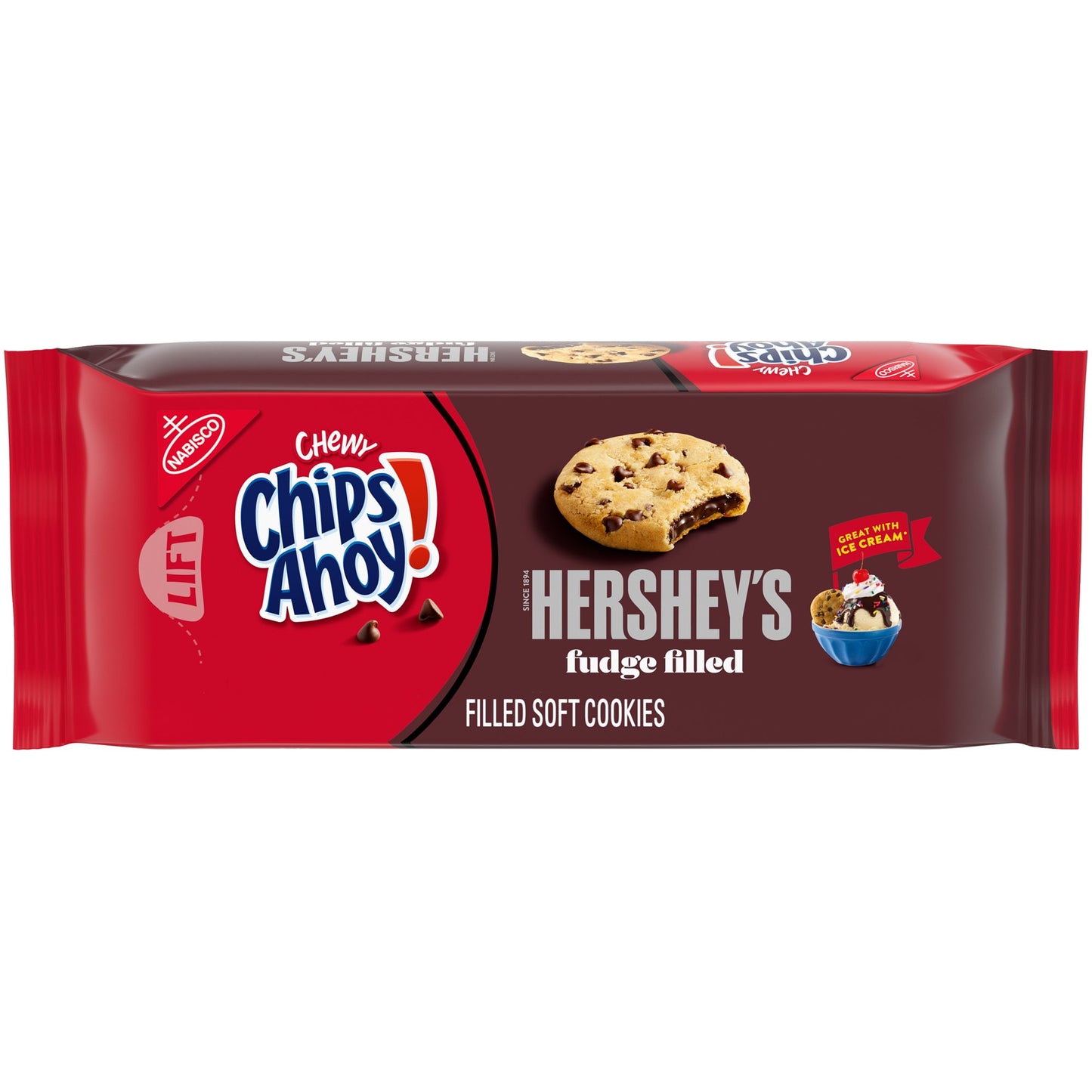 CHIPS AHOY! Chewy Hershey's Fudge Filled Soft Cookies