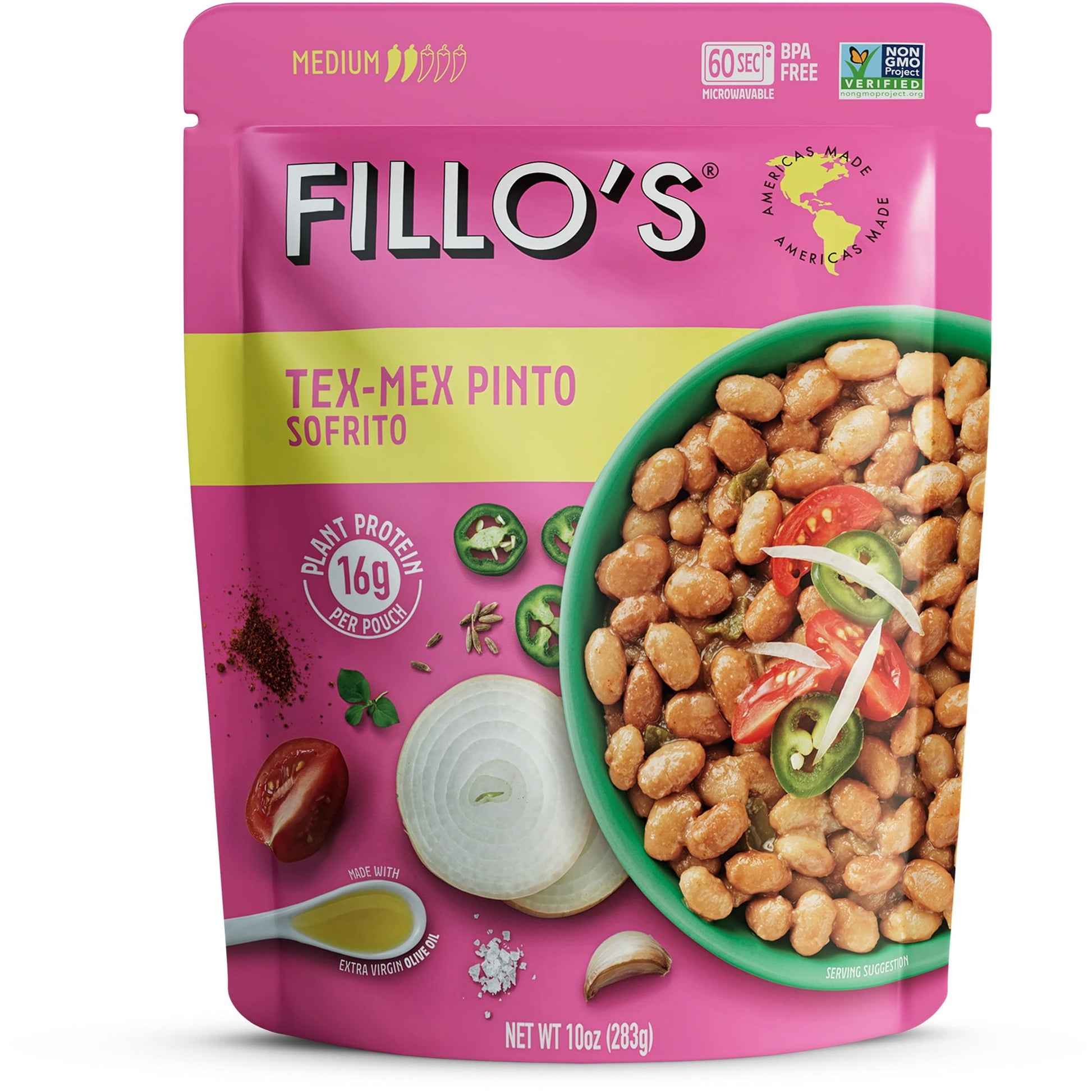 FILLO'S Tex Mex Pinto Beans Medium Spice