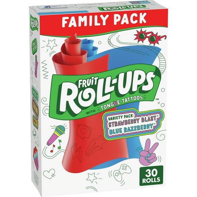 Fruit Roll-Ups Fruit Flavored Snacks, Variety Pack 30ct