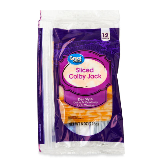 GV Deli Sliced Colby & Monterey Jack Cheese, 12ct