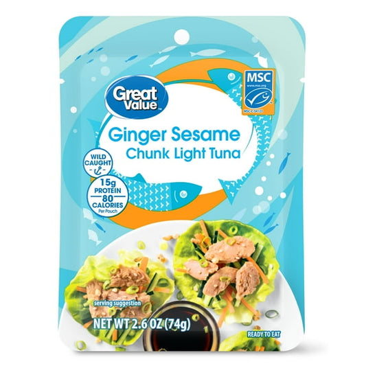 Great Value Premium Ginger Sesame Chunk Light Tuna