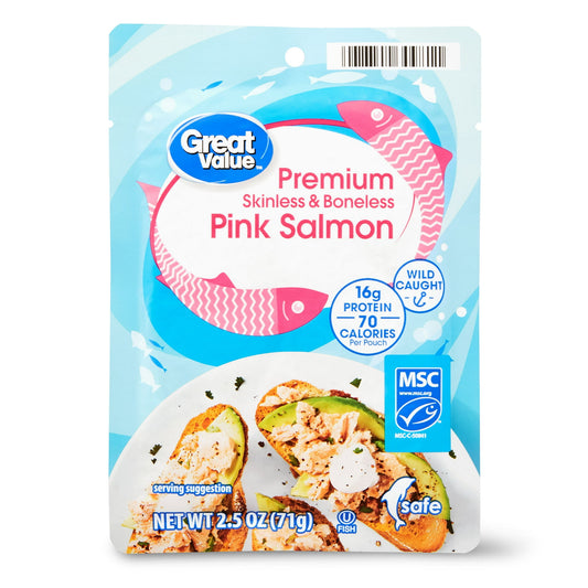 Great Value Premium Skinless & Boneless Pink Salmon