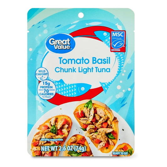 Great Value Premium Tomato Basil Chunk Light Tuna