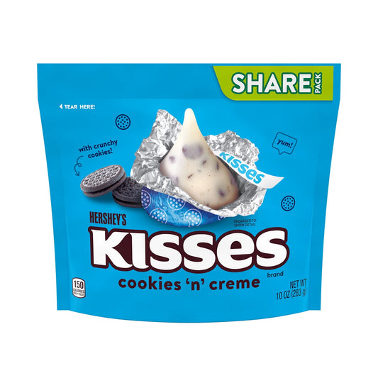 Hershey's Kisses Cookies 'n' Creme Candy, Share Pack