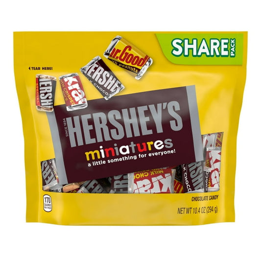 Hershey's Miniatures Assorted Chocolate Candy, Share Pack