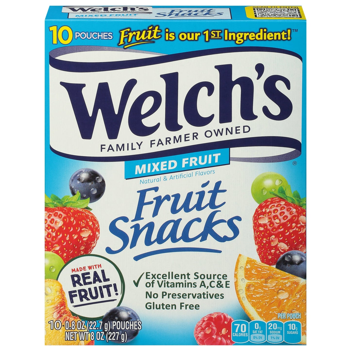 Welch's Mixed Fruit Fruit Snacks 10ct