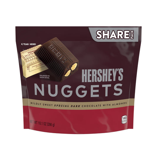 Hershey's, Nuggets Special Dark Chocolate w/ Almonds, Share Pack