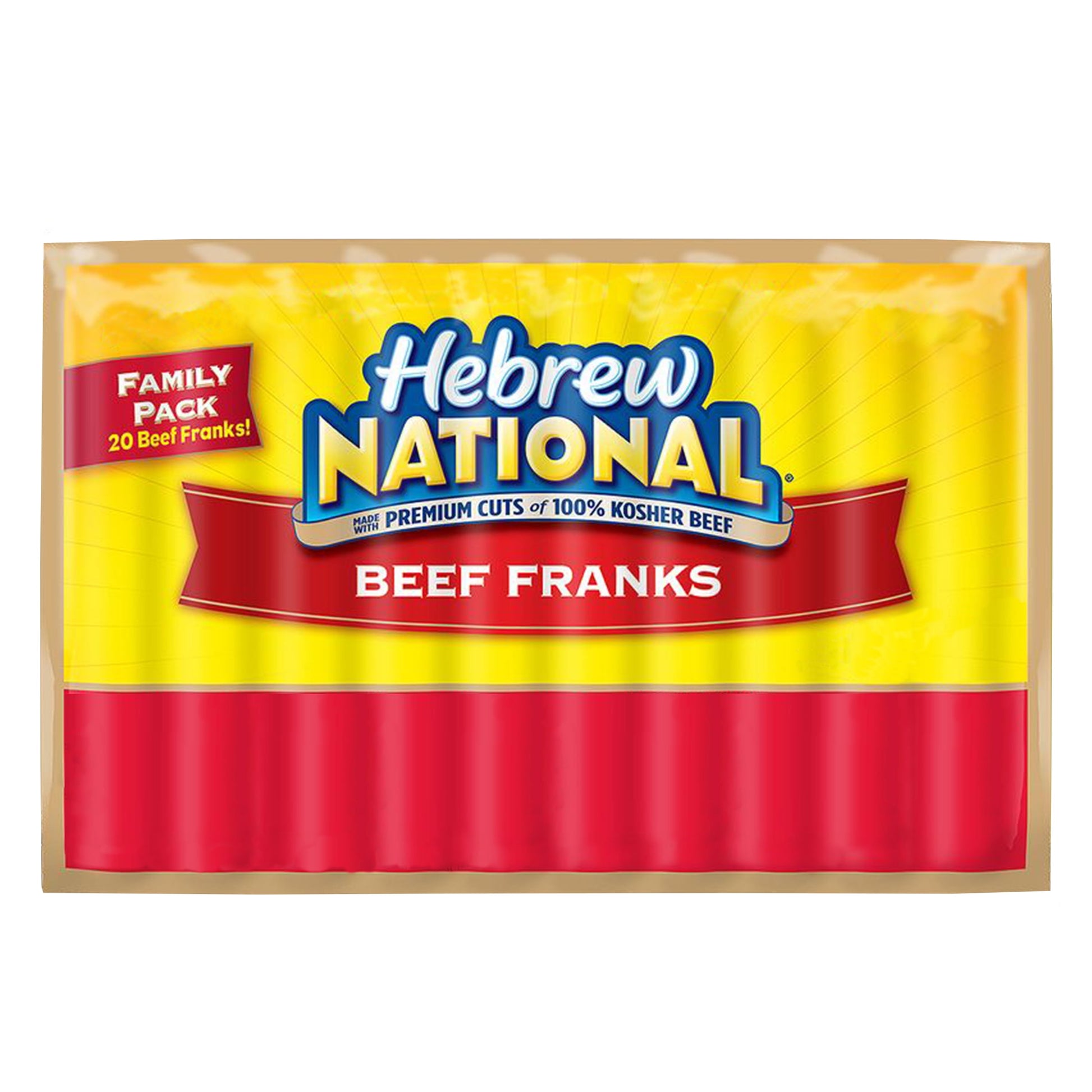 Hebrew National Beef Franks, Hot Dogs, 20ct