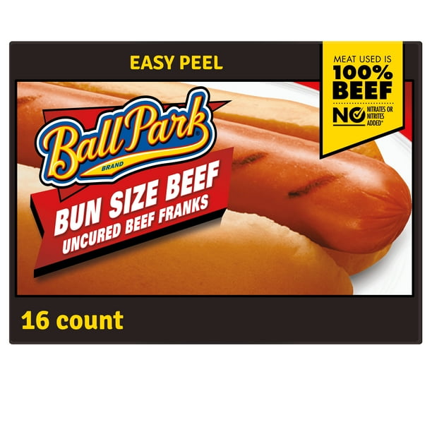 Ball Park Bun Size Beef Hot Dogs 16ct