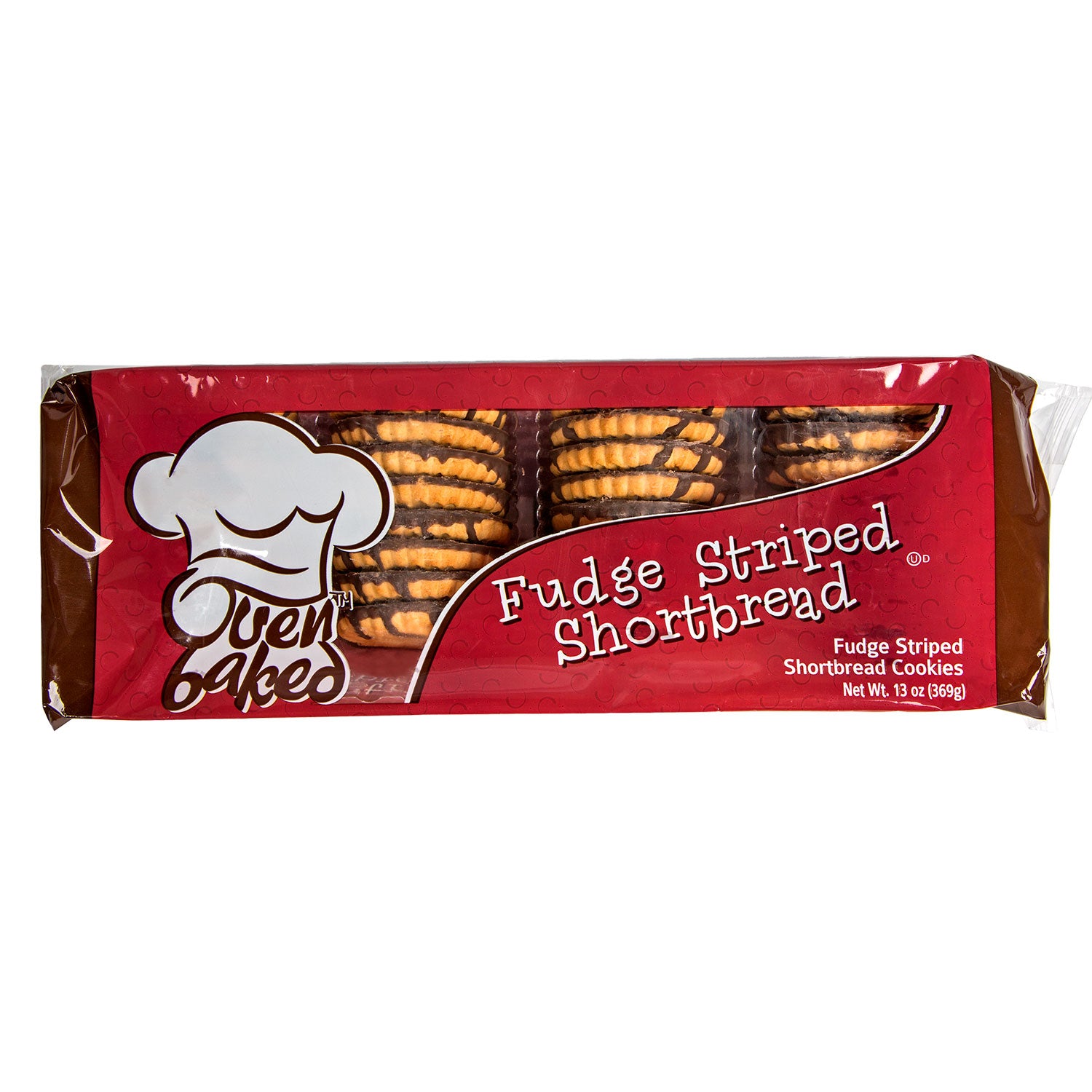 Fudge Striped Shortbread Cookies