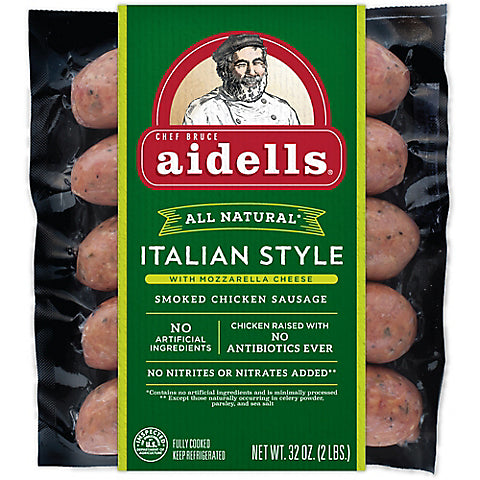 Aidells Italian Style Smoked Chicken Sausage with Mozzarella Cheese