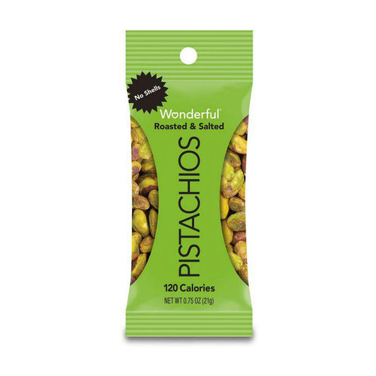Wonderful Pistachios No Shell, Roasted & Salted, 0.75 Oz, 9 Count