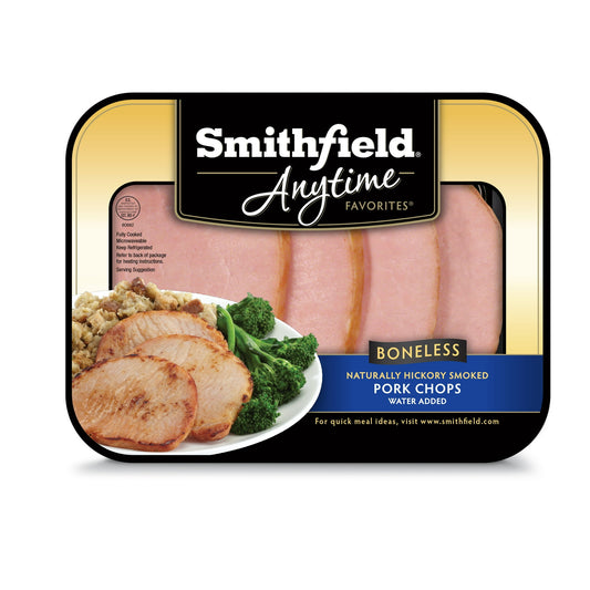 Smithfield, Pork, Hickory Smoked, Boneless, Pork Chops, 0.9-1.25 lb