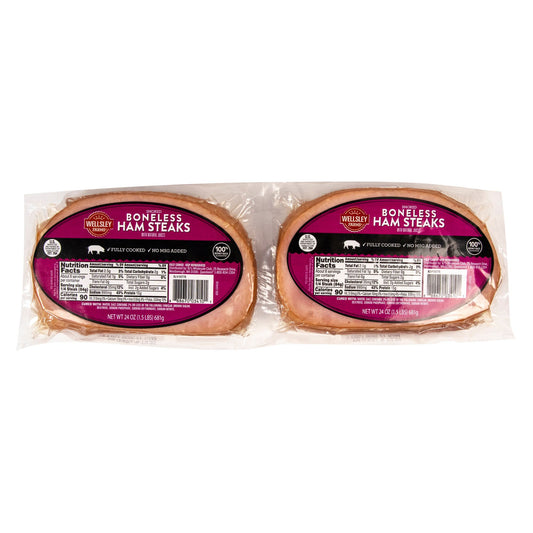 Wellsley Farms Fully Cooked Boneless Ham Steaks