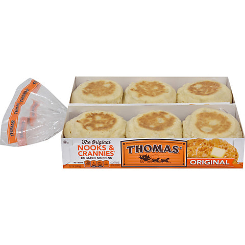 Thomas English Muffins 2pk Original 12ct