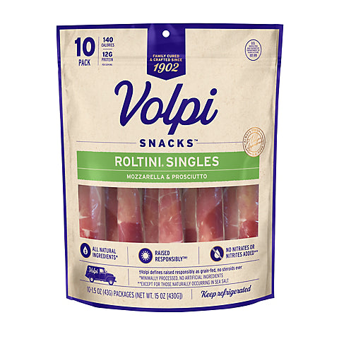 Volpi Roltini Prosciutto Wrapped Mozzarella, 10ct.