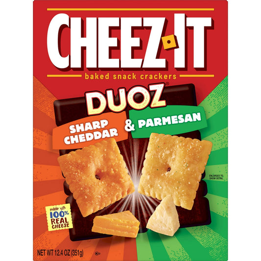Cheez-It DUOZ Sharp Cheddar & Parmesan Cheese Crackers