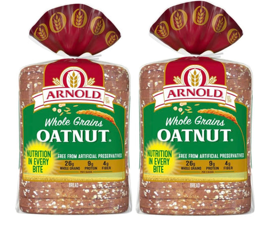 Arnold Whole Grains Oatnut Bread Twin Pack