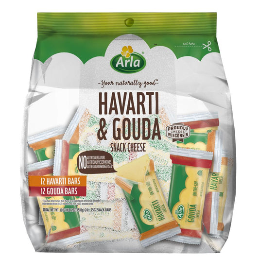 Arla Havarti & Gouda Snack Cheese, 24 ct.