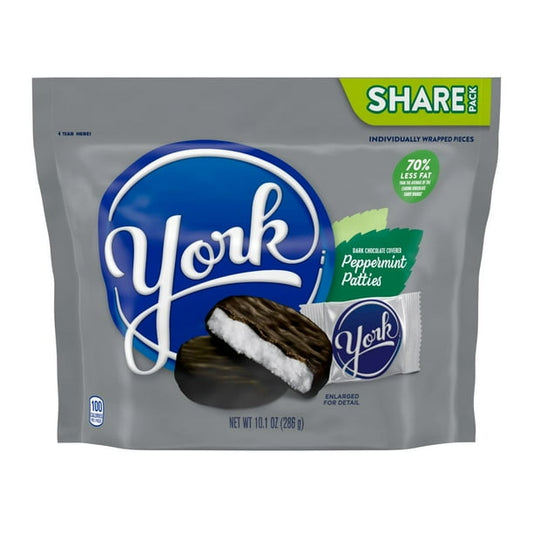 York Peppermint Patties Dark Chocolate Candy 