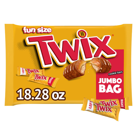 Twix Fun Size Caramel Cookie Bars 