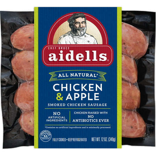 Aidells Smoked Chicken Sausage, Chicken & Apple