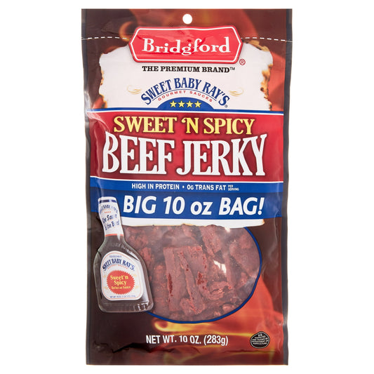 Bridgford 100% Beef Sweet Baby Ray's Sweet 'N Spicy Beef Jerky