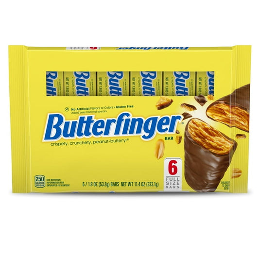 Butterfinger Full Size Candy Bars 6ct