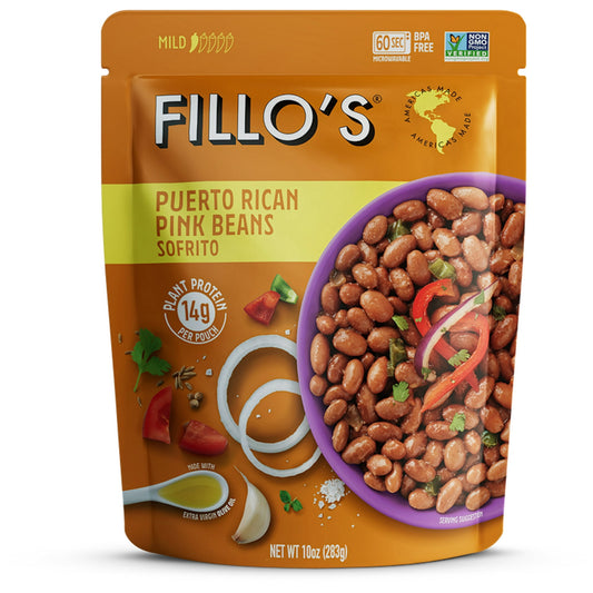 FILLO'S Puerto Rican Pink Beans Mild Spice 