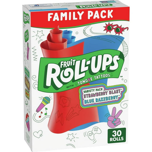 Fruit Roll-Ups Fruit Flavored Snacks, Variety Pack 30ct