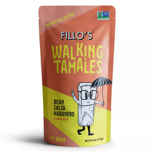 FILLO'S Walking Tamales Bean Salsa Habanero 