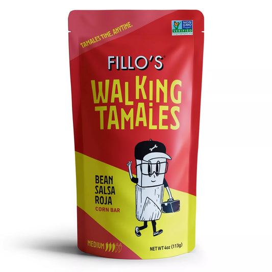 FILLO'S Walking Tamales Bean Salsa Roja 