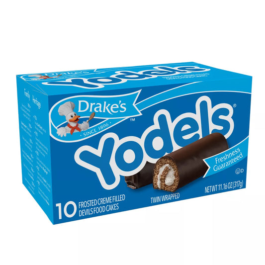 Drake Yodels Frosted Creme Filled Devil's Food Cakes - 10ct