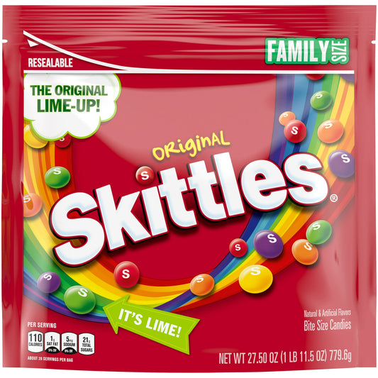 Skittles Original Chewy Candy, Family Size 