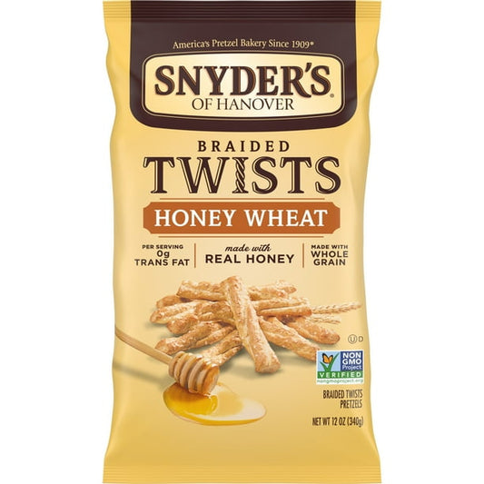 Snyder's of Hanover Braided Pretzel Twists Honey Wheat