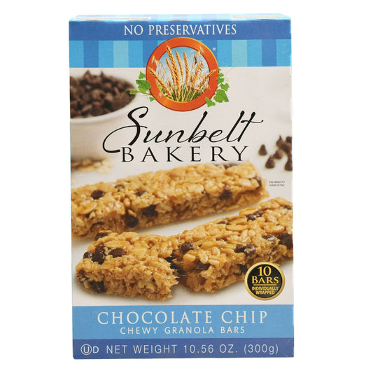 Sunbelt Bakery Chocolate Chip Chewy Granola Bars, 10ct    
