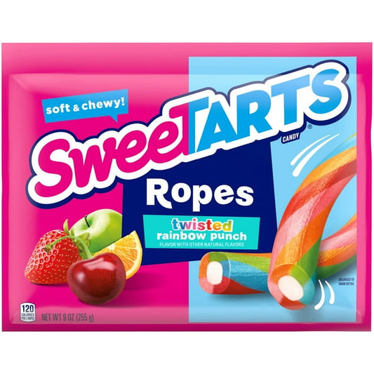 SweeTARTs Soft & Chewy Ropes Twisted Rainbow Punch