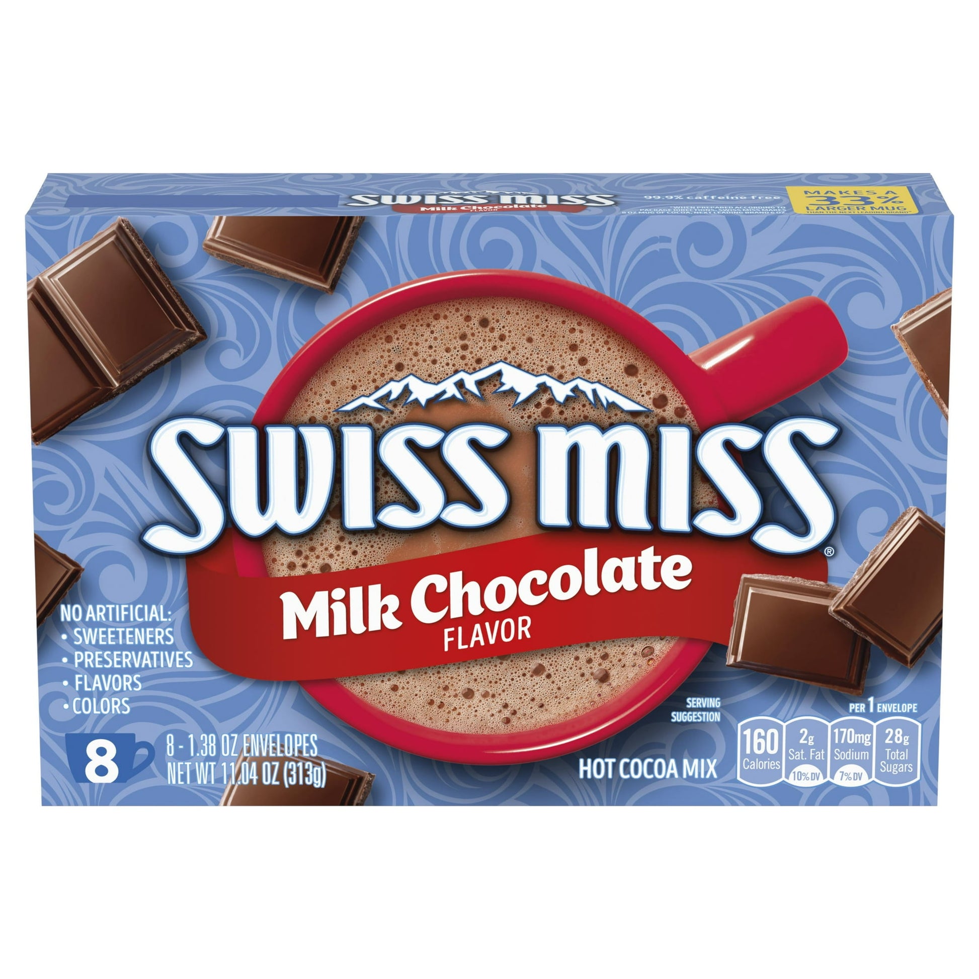 Swiss Miss Classics Milk Chocolate Hot Cocoa Mix, 8ct