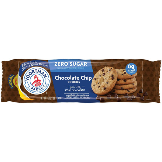 VOORTMAN Bakery Zero Sugar Chocolate Chip Cookies 8 oz